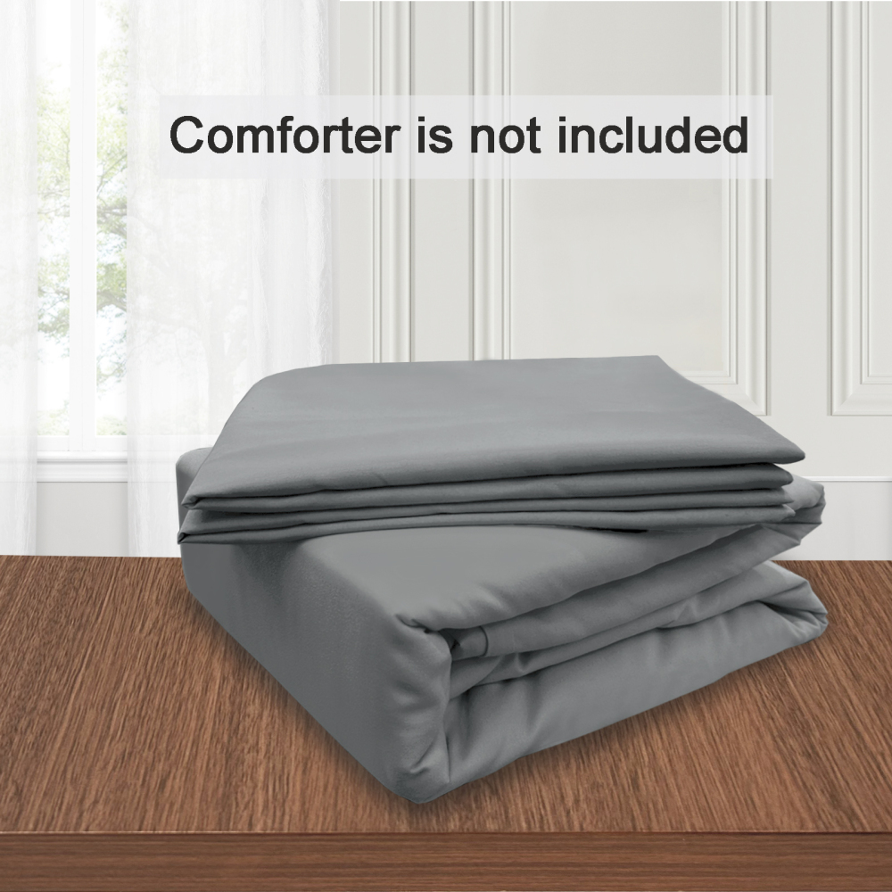 White Duvet Cover Queen Size – Queen Duvet Cover Set - Soft and Breathable Comforter Cover with Zipper Closure, 3Pieces, 1 Duvet Cover (90x90) and 2 Pillow Cases(20x26)