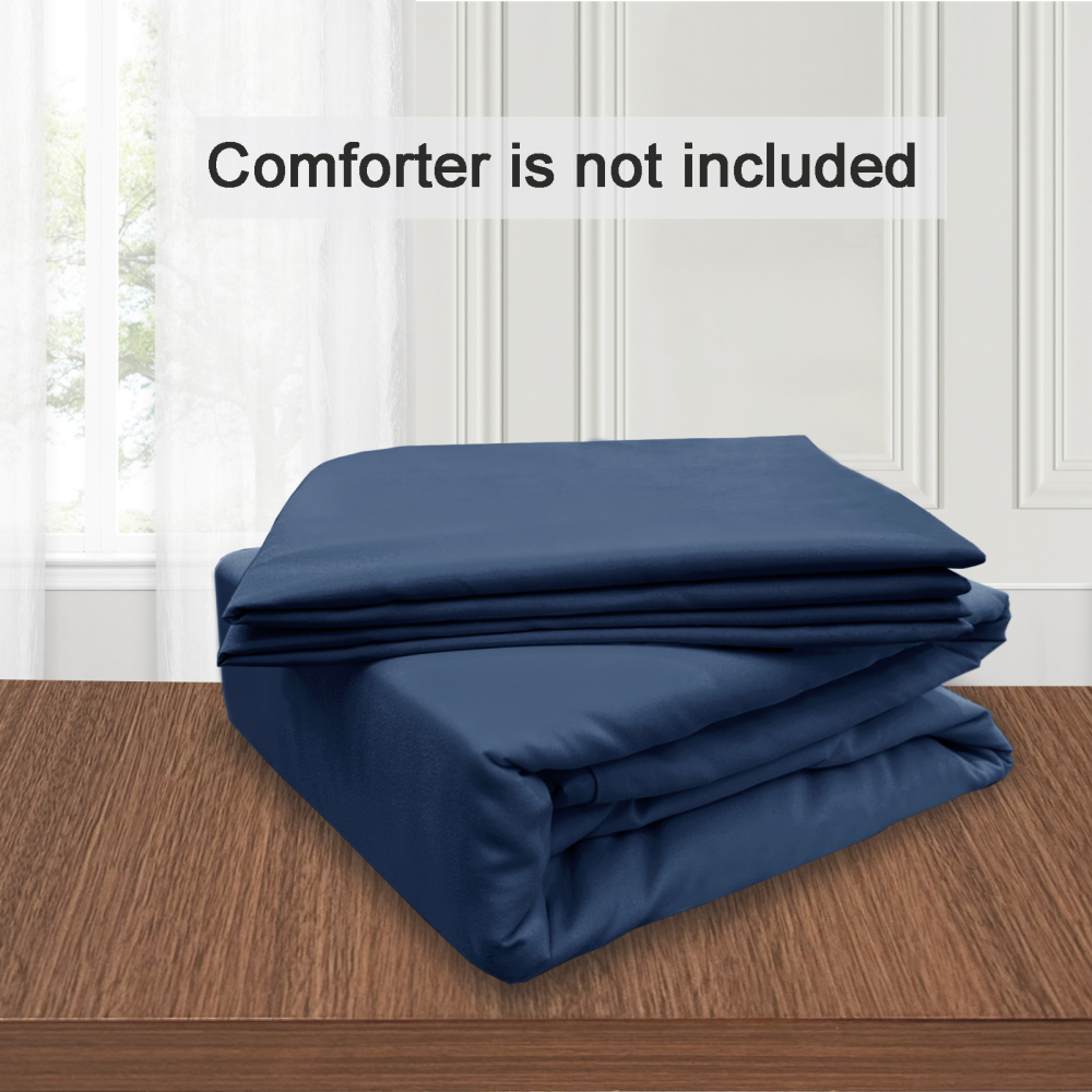 White Duvet Cover Queen Size – Queen Duvet Cover Set - Soft and Breathable Comforter Cover with Zipper Closure, 3Pieces, 1 Duvet Cover (90x90) and 2 Pillow Cases(20x26)
