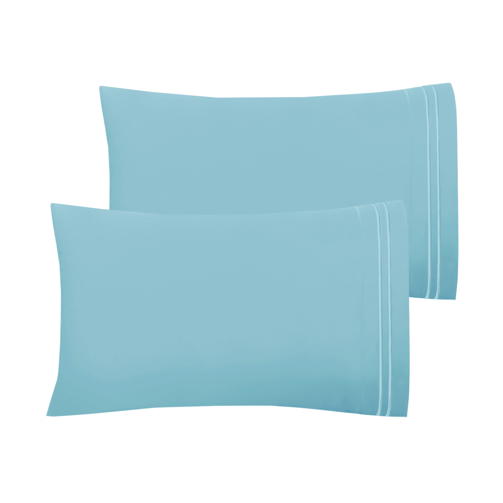 Hotel Luxury Queen Pillowcases – Microfiber 20x30 inches Pillow Cases Set of 2 – Soft, Cozy and Breathable Pillow Covers with Envelope Closure(2Piece, Queen/Standard, Dusty Pink)