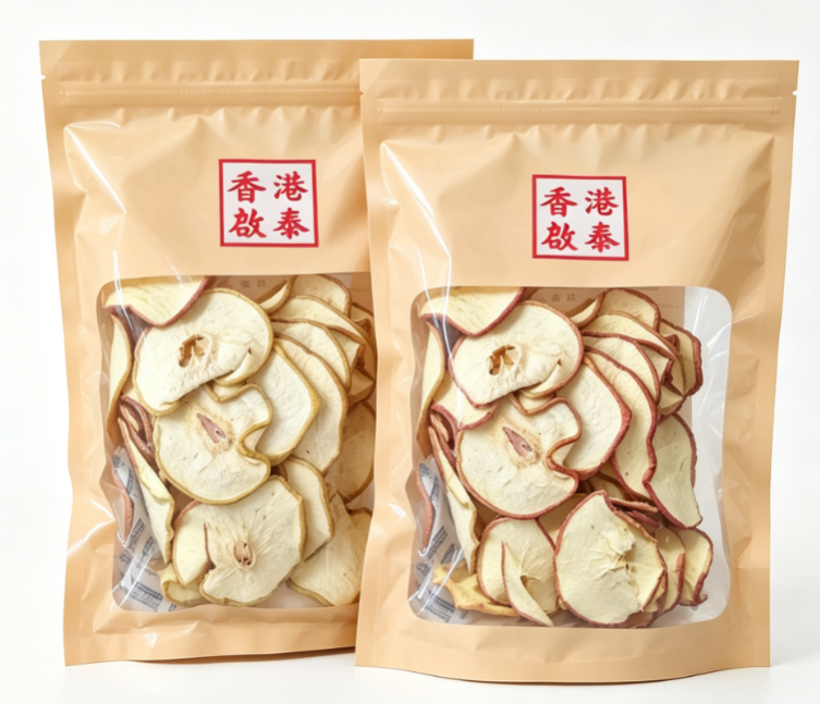 A02香港啟泰 【原生蘋果乾片+雪梨乾片】200g 袋裝 無添加蘋果雪梨乾 養生煲水燉湯食材