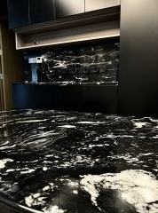 Cosmic Black Stone Honeycomb Panels,Luxury Stone Composite Panels Manufacturer | Lightweight Aluminum Marble & Onyx Honeycomb Panels,Cosmic Black Stone Honeycomb Panels