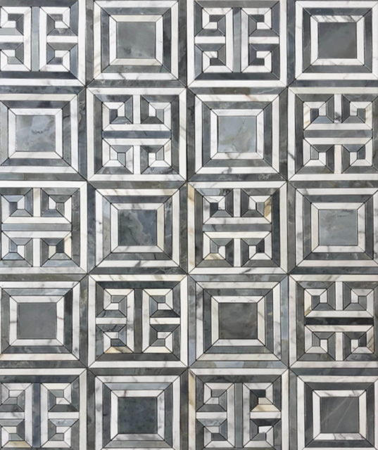 Labyrinth Marble Water‑jet Mosaic,Luxury Stone Composite Panels Manufacturer | Lightweight Aluminum Marble & Onyx Honeycomb Panels,waterjet medallion,luxury stone honeycomb panel,Stone Honeycomb Panel,Facade Stone