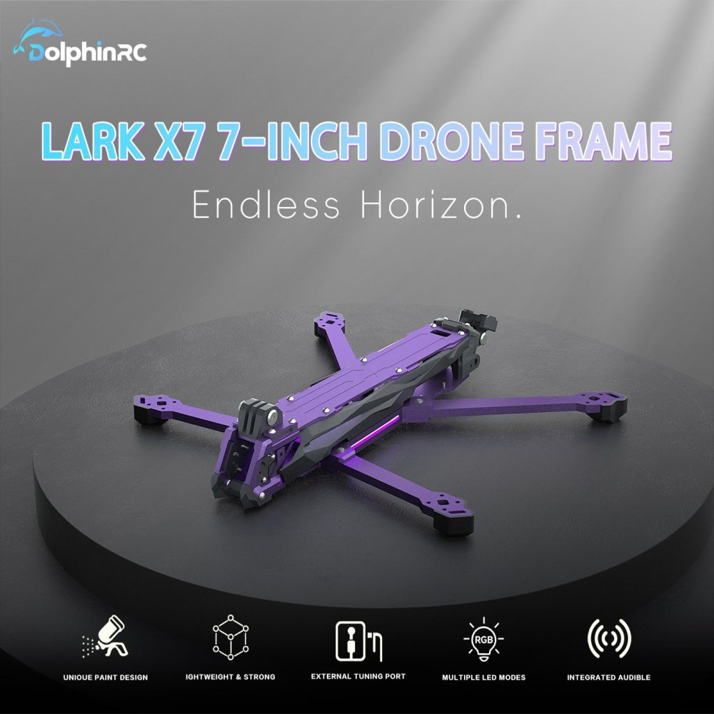 DolphinRC Lark X7 inch FPV Frame Kit