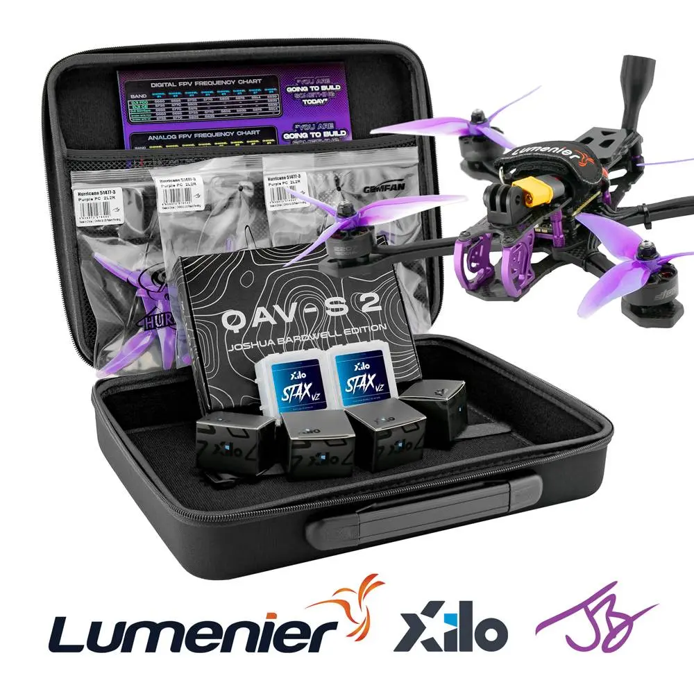 DolphinRC beginner DIY FPV drone kit based on the Lumenier QAV-S 2 Joshua Bardwell Signature Edition frame