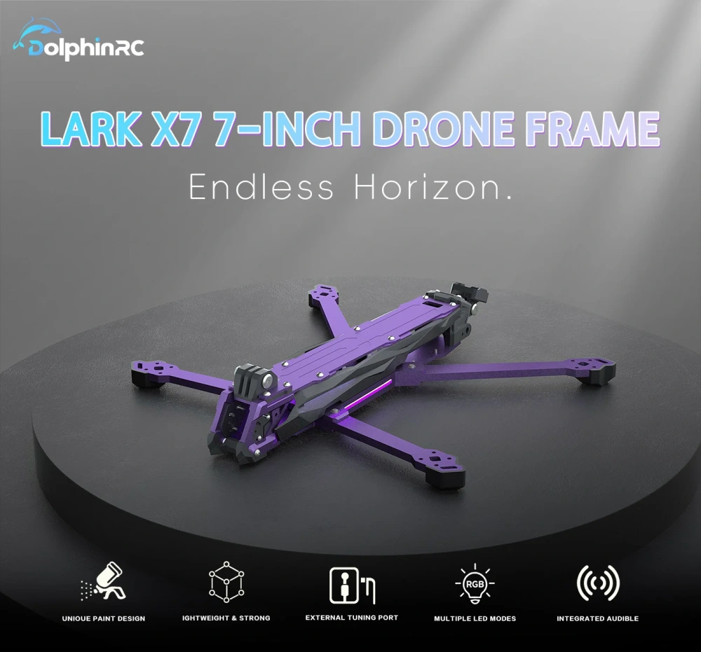 DolphinRC Lark X7 inch FPV Frame Kit
