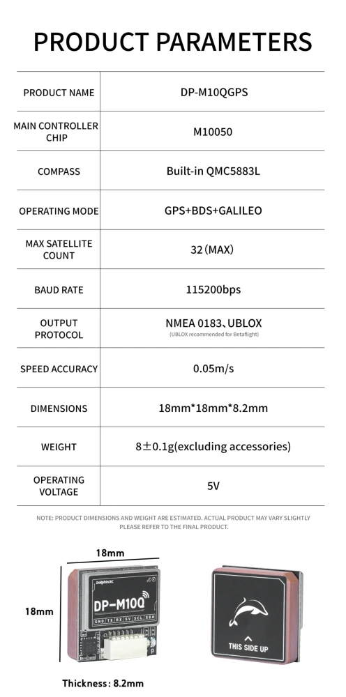 DolphinRC DP-M10Q GPS Module (High Precision GNSS)