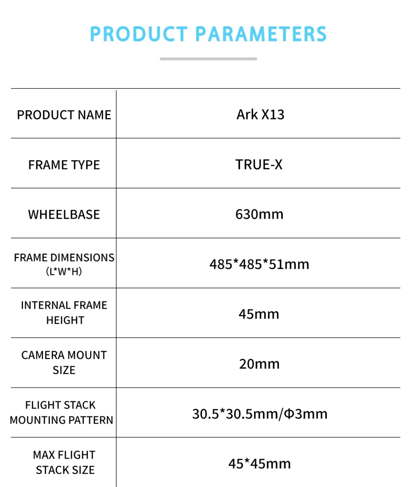 DolphinRC 13 inch FPV frame kit