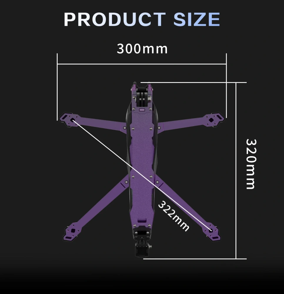 DolphinRC Lark X7 inch FPV Frame Kit