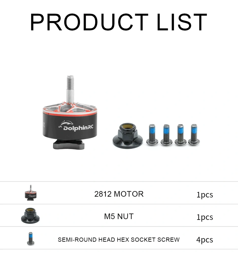Dolphinrc 2812 900KV Brushless Motor