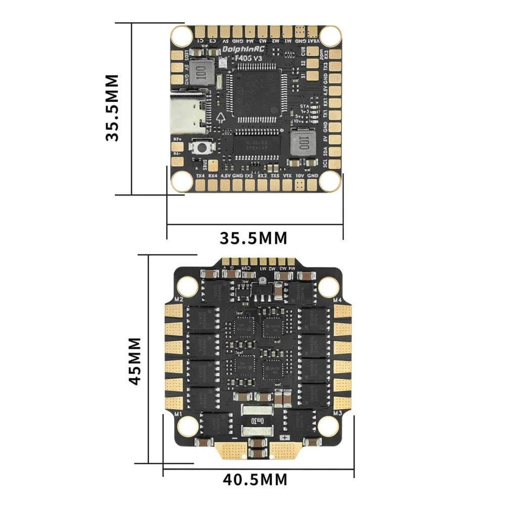 DolphinRC F405 V3 50A 60A STACK