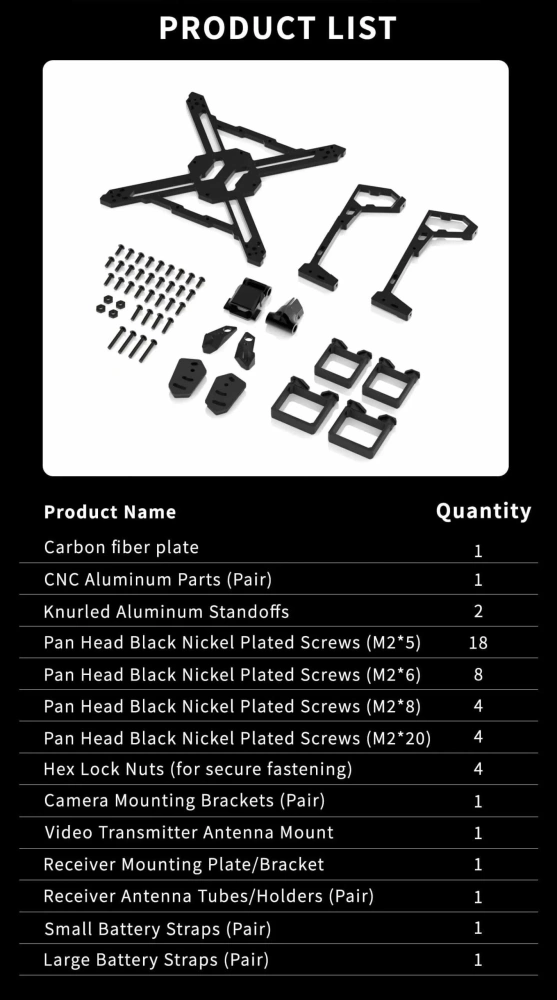 DolphinRC PRISMFLY X2 Frame Kit