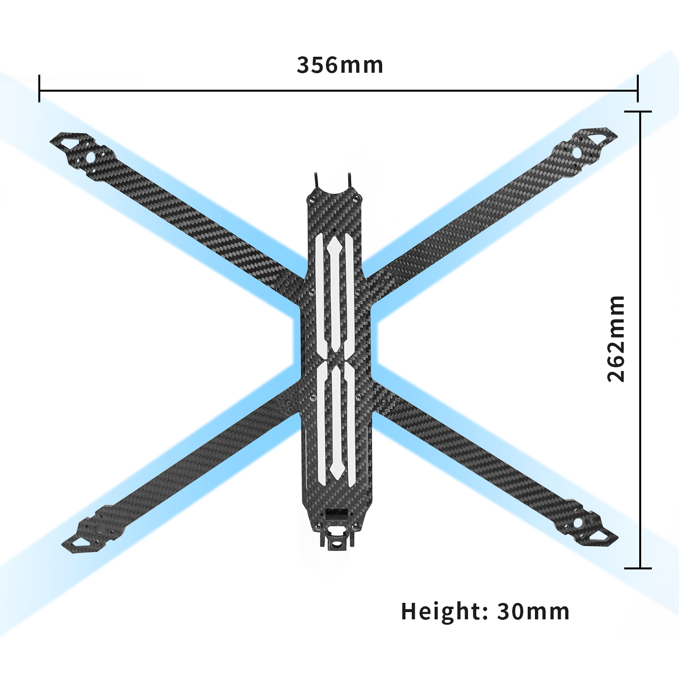DolphinRC JW10 Inch Long Range Quadcopter Frame Kit