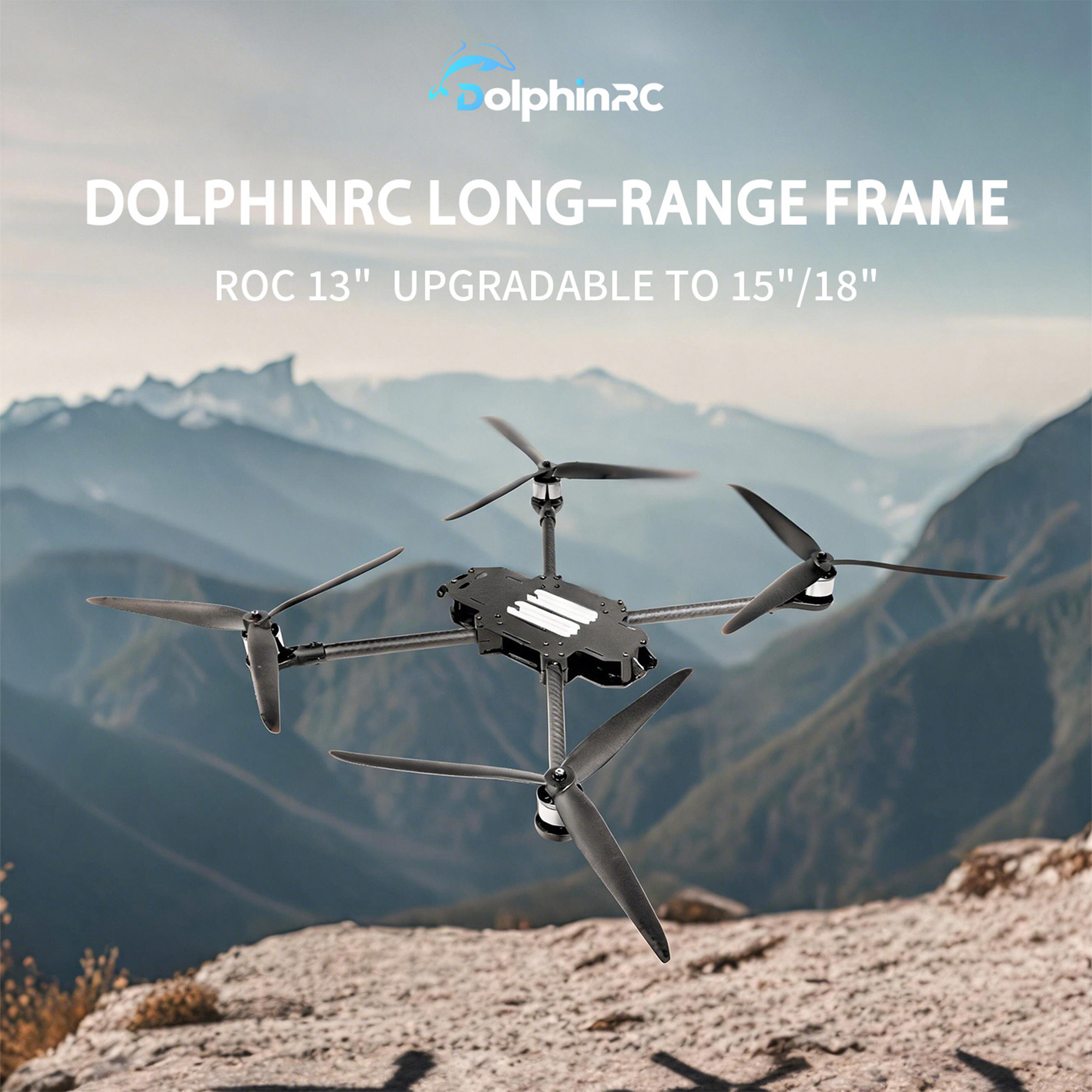 DolphinRC Roc 13 15 18 inch Industrial Heavy-Lift FPV Frame