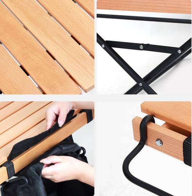 Wood Roll Up Outdoor Camping Table