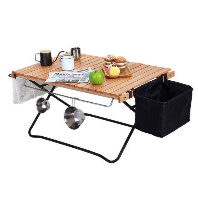 Wood Roll Up Outdoor Camping Table