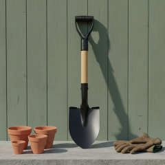 Round-Point garden shovel