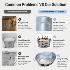 Galvanized Steel Ice Bucket