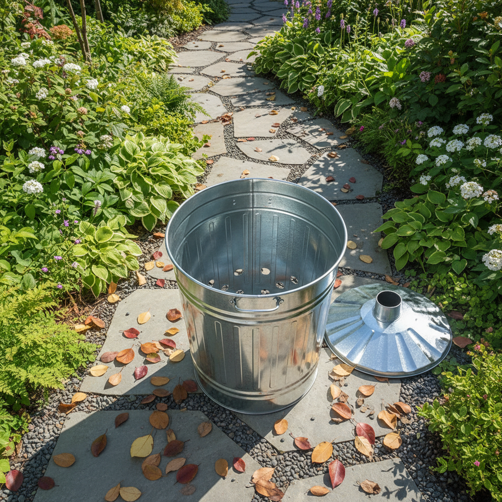 14L Galvanized steel garden waste incinerator/ household waste incinerator