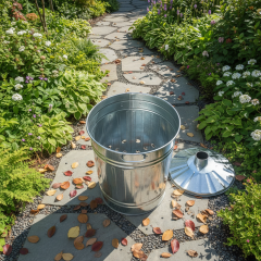 14L Galvanized steel garden waste incinerator/ household waste incinerator