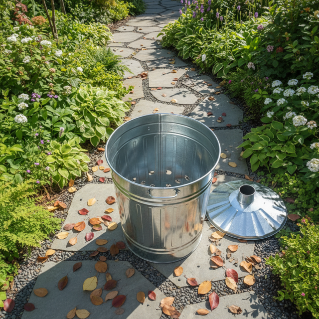14L Galvanized steel garden waste incinerator/ household waste incinerator