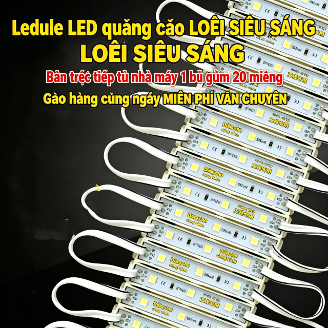 Module LED DC12V siêu sáng chống nước, chip dán làm chữ nổi, hộp đèn & bảng hiệu quảng cáo ngoài trời,MY SHOP,Module LED DC12V siêu sáng chống nước, chip dán làm chữ nổi, hộp đèn & bảng hiệu quảng cáo ngoài trời
