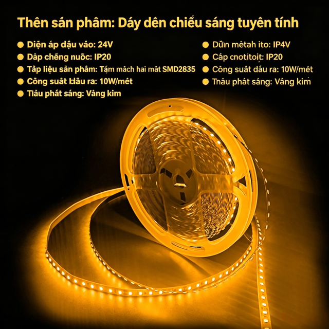 8mm Gold 10mm 24V