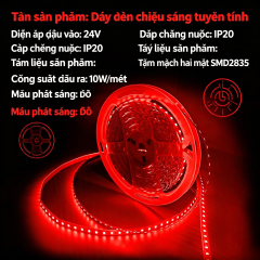 8mm Red 10 meter 24V