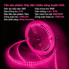 8MM Rose Pink 10 Meter 24V