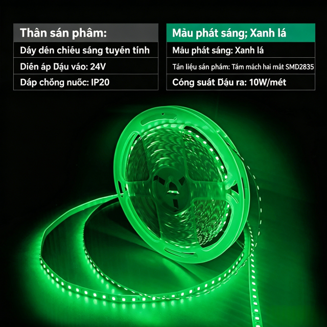 8mm Green 10 meter 24V
