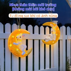 Đèn trang trí hình thú năng lượng mặt trời ngoài trời, đèn thỏ dễ thương hình lưỡi trăng, trang trí tạo khung cảnh sân vườn, đèn treo cây tạo không khí cho khu vườn,MY SHOP,Đèn trang trí hình thú năng lượng mặt trời ngoài trời, đèn thỏ dễ thương hình lưỡi trăng, trang trí tạo khung cảnh sân vườn, đèn treo cây tạo không khí cho khu vườn