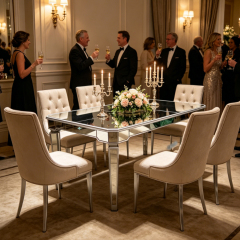 Factory Price Luxury Hotel Use Wedding Mirror Table for Event Decoration,MY SHOP,Factory Price Luxury Hotel Use Wedding Mirror Table for Event Decoration