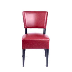 Wholesale Luxury Hall Cheap Red Pu Leather Restaurant Used Dining Chairs for Sale