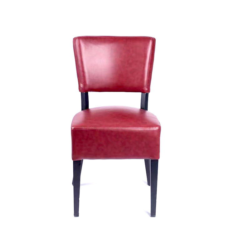 Wholesale Luxury Hall Cheap Red Pu Leather Restaurant Used Dining Chairs for Sale