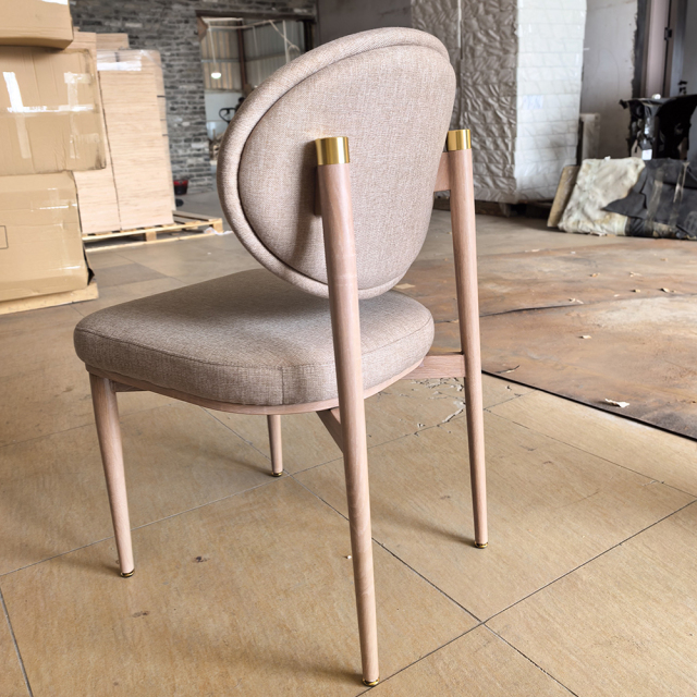 Best Selling High Quality Luxury Wedding Hall Use Imitated Wood Dinner Chairs for Party Rental