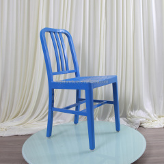 Hot Sale Durable Aluminum Brushed Side Chair for Dining for Home Hotel Popular Design for Outdoor Indoor Restaurant Furniture