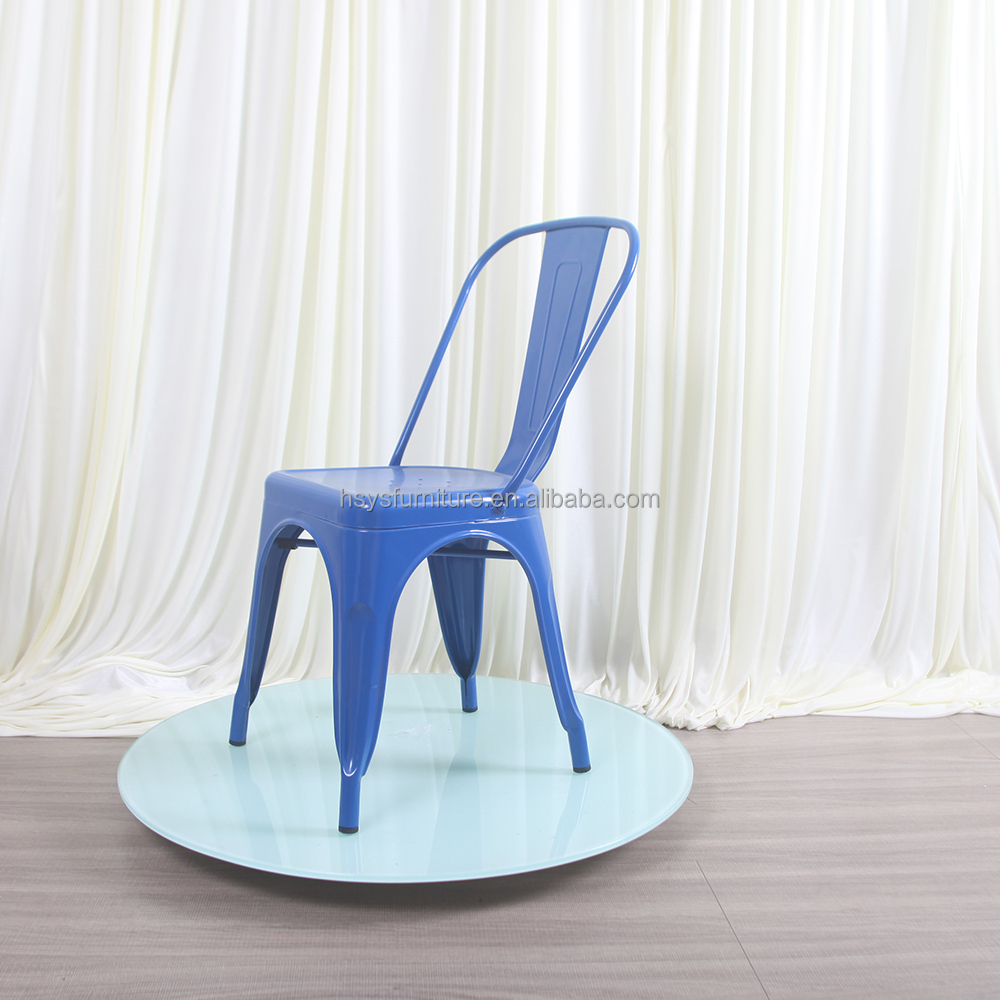 Hot Sale Modern Industrial Style Metal Stackable Dining Chair for Restaurant Cafe Coffee Shop & Outdoor Use