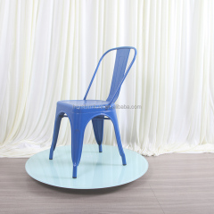 Hot Sale Modern Industrial Style Metal Stackable Dining Chair for Restaurant Cafe Coffee Shop & Outdoor Use