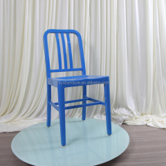 Hot Sale Durable Aluminum Brushed Side Chair for Dining for Home Hotel Popular Design for Outdoor Indoor Restaurant Furniture