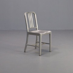 Wholesale Modern Aluminum Brush Navy Dining Chairs for Restaurant and Home Hot Sale at Cheap Price for Hotels