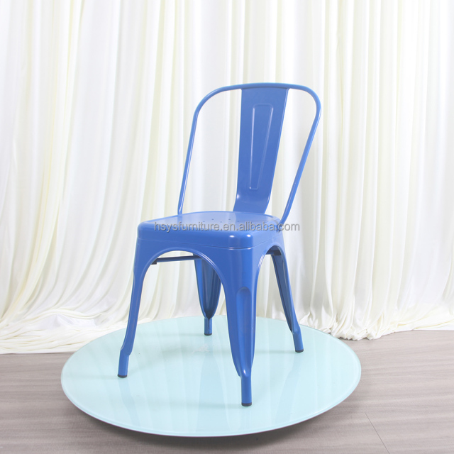 Hot Sale Modern Industrial Style Metal Stackable Dining Chair for Restaurant Cafe Coffee Shop & Outdoor Use