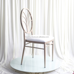 Hot Sale Luxury Modern Portable Hotel Use Aluminum Stacking Phoenix Chiavari Chairs for Rental