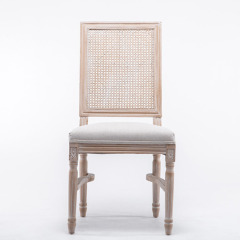 Hot Sale Louis XVI Style French Provincial Wooden Rustic Cane Back Chair for Sale