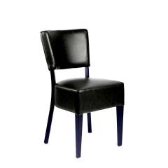 Factory Price Hot Sale Pu Leather Black Restaurant Dining Chairs for Sale