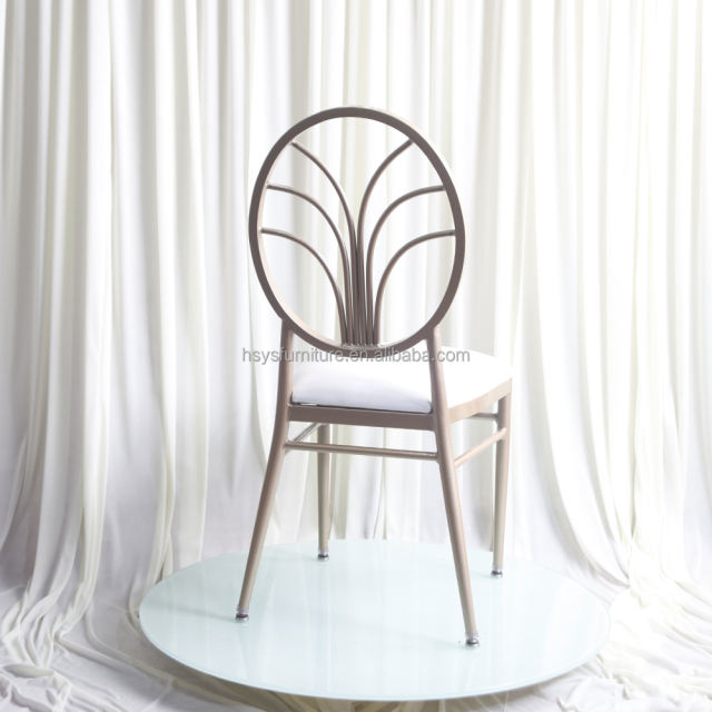 Hot Sale Luxury Modern Portable Hotel Use Aluminum Stacking Phoenix Chiavari Chairs for Rental