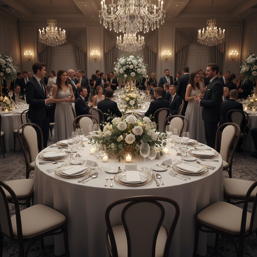 High Quality Modern Portable Luxury Outdoor Wedding Use Imitated Wood Frame Vienna Dinner Leather Chairs for Hotel Party Rental