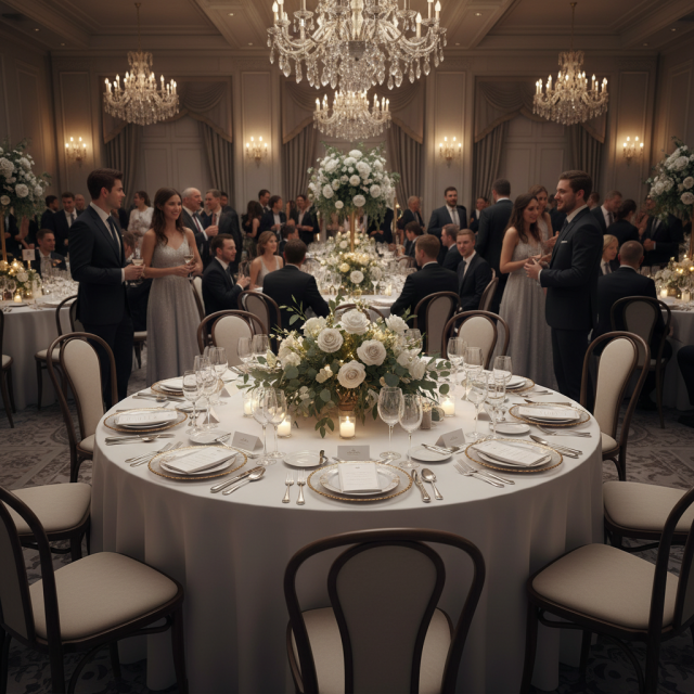 High Quality Modern Portable Luxury Outdoor Wedding Use Imitated Wood Frame Vienna Dinner Leather Chairs for Hotel Party Rental