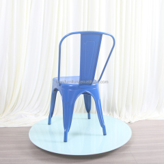 Hot Sale Modern Industrial Style Metal Stackable Dining Chair for Restaurant Cafe Coffee Shop & Outdoor Use