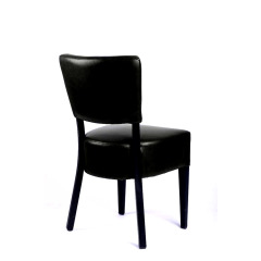 Factory Price Hot Sale Pu Leather Black Restaurant Dining Chairs for Sale