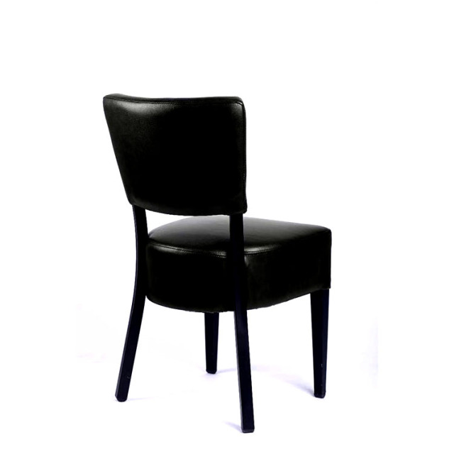 Factory Price Hot Sale Pu Leather Black Restaurant Dining Chairs for Sale