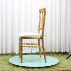 Best Selling Napoleon Chair for Commercial Wedding Rentals Gold Aluminum Stackable Banquet Event Hall Decor for Hotels